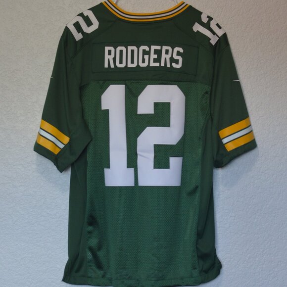 Mens NFL Nike Green Bay #12 Rodgers Jersey Size XL (100% polyester) - Picture 2 of 7